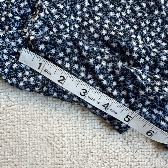 Vintage Gus & Max 90s Mini Floral Print Overall Sleeveless Romper - Picture 6 of 9